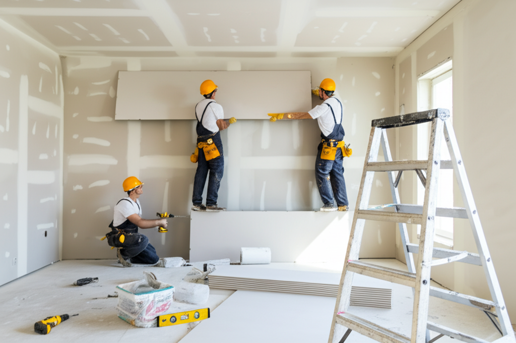 Professional drywall installation